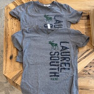 Camp Laurel South V neck tee